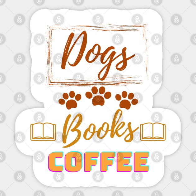 Dogs Books Coffee Sticker by This is an Apple